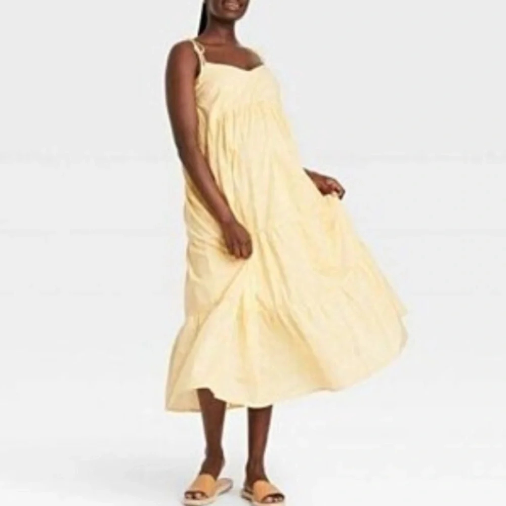 (XL)- The Nines by HATCH Sleeveless Tiered Maternity Dress‎